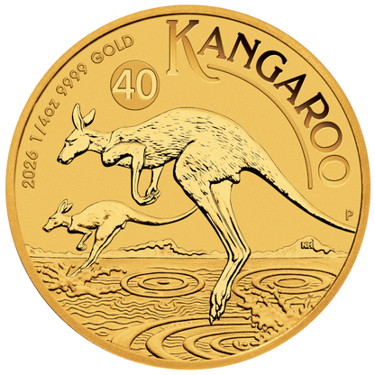 2026 1/4 oz Australian Gold Kangaroo BU