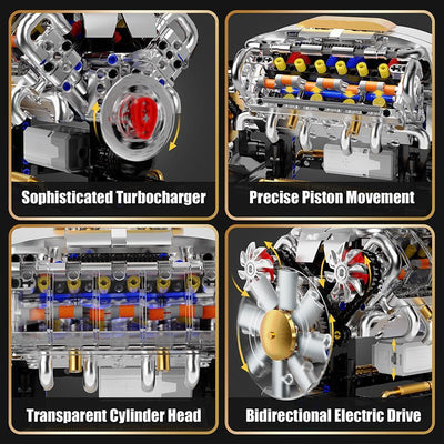 Functional V8 Engine Model