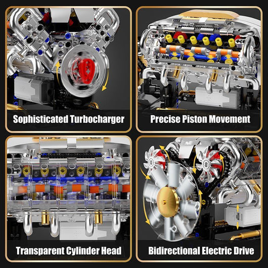 Functional V8 Engine Model
