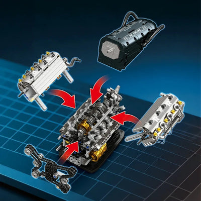 V6 Hybrid Technic Engine