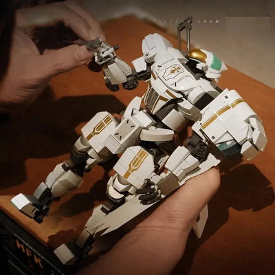 Transformed Super Mecha Arthur Robot Warrior Bricks Toy