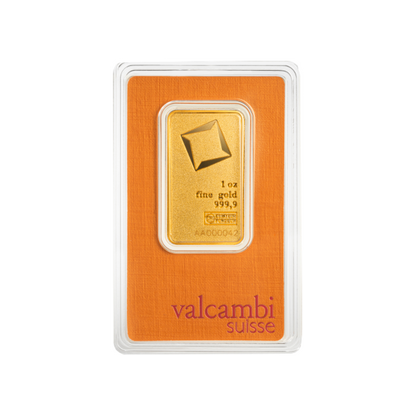 1 OZ GOLD BAR VALCAMBI MATTE FINISH
