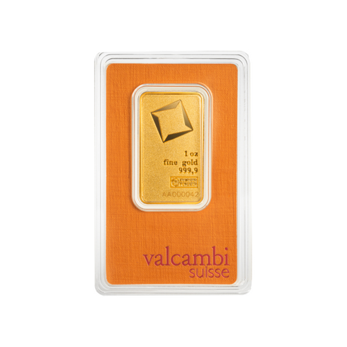 1 OZ GOLD BAR VALCAMBI MATTE FINISH