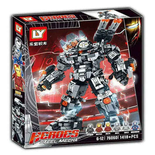 Transforming Super Heroes Steel Mecha Robot Bricks Toy