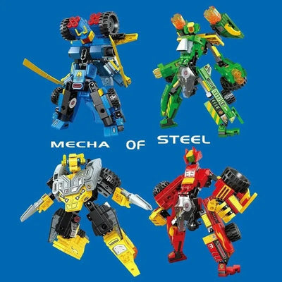 Mechanical Transformation Truck Car Robot Bricks Toy