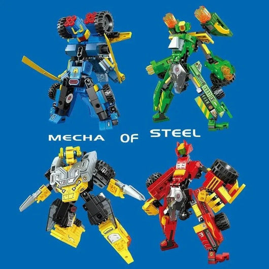 Mechanical Transformation Truck Car Robot Bricks Toy