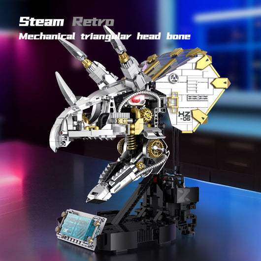 Cyber Triceratops Head