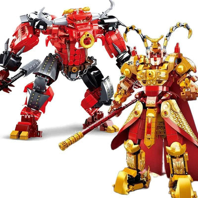 Movie King Monkie Pig Warrior Mecha Bricks Toy