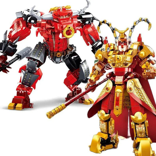 Movie King Monkie Pig Warrior Mecha Bricks Toy