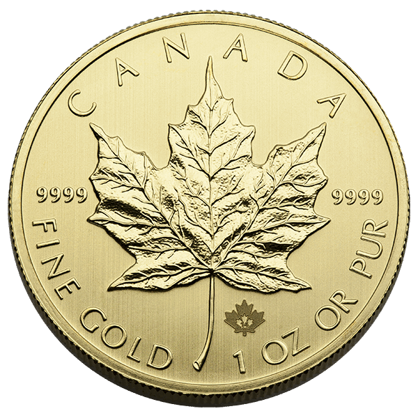 1 oz Canadian Gold Maple Leaf .9999 Fine (Random Year)