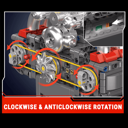 Motorized Flat-6 Boxer Engine