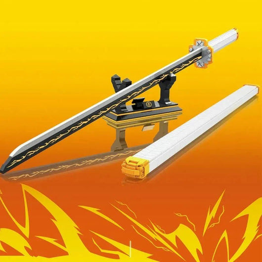 Demon Slayer Zenitsu Katana Sword Bricks Toy