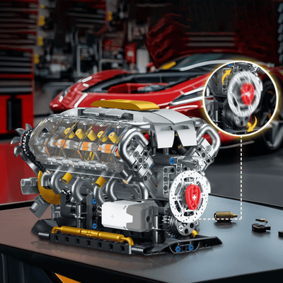 Functional V8 Engine Model