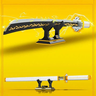 Demon Slayer Zenitsu Katana Sword Bricks Toy