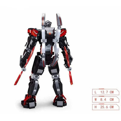 Dark Wanderer Transformed Mech Robot Warrior Bricks Toy