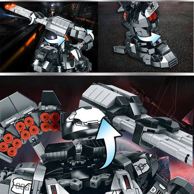 Transforming Super Heroes Steel Mecha Robot Bricks Toy