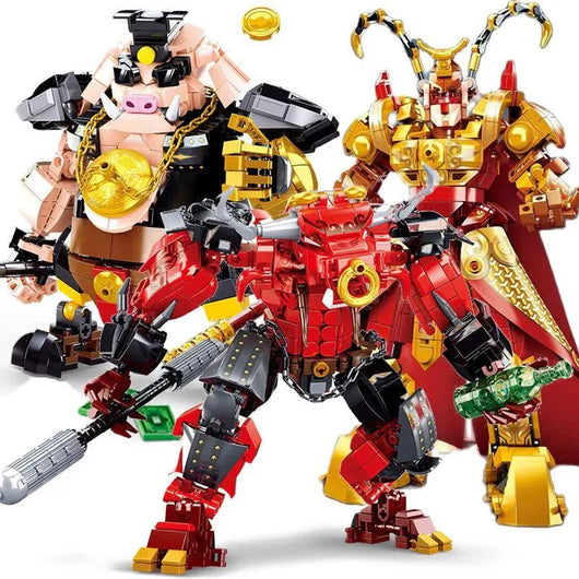 Movie King Monkie Pig Warrior Mecha Bricks Toy