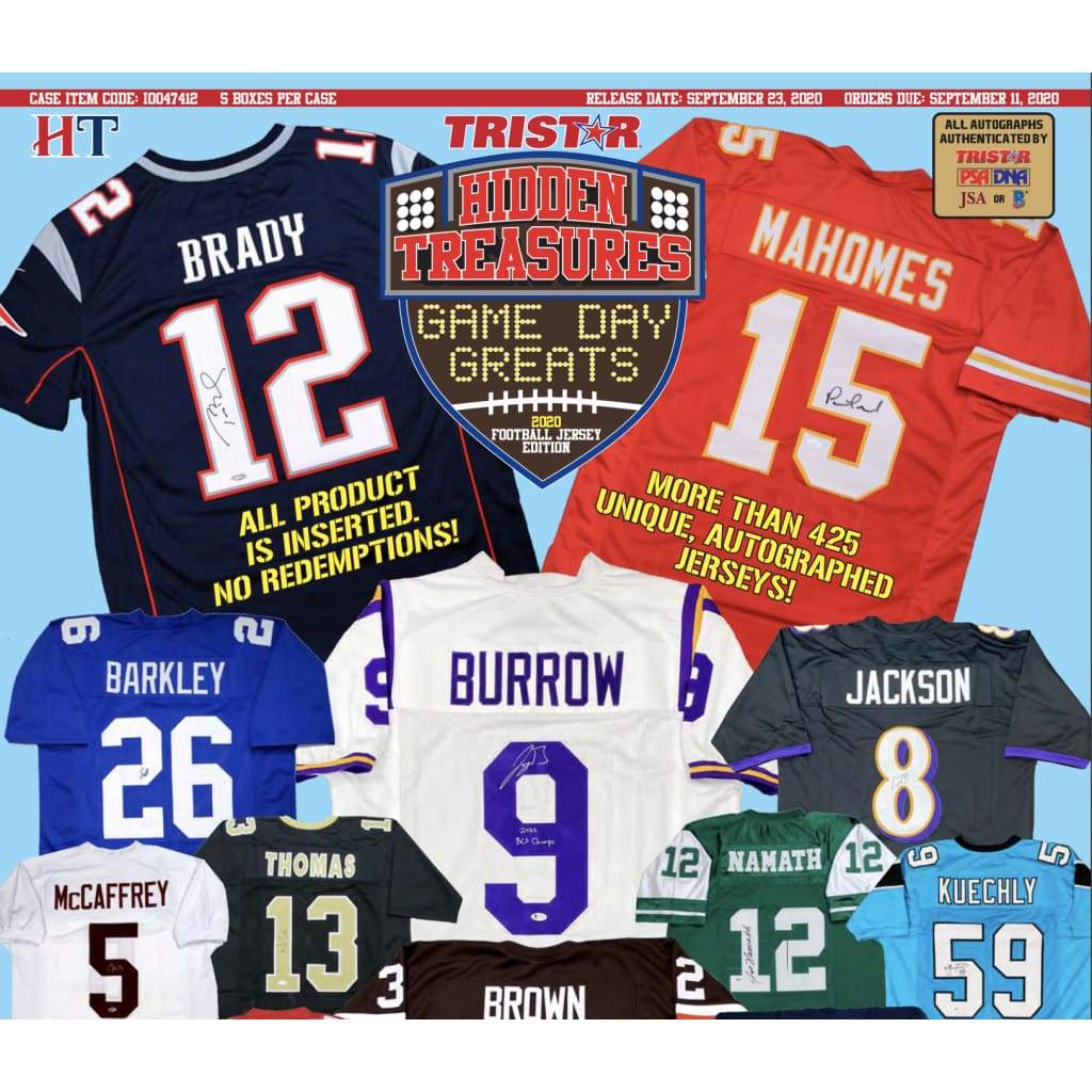 20 Tristar Football Ht Game Day Greats Jerseys Series3 (case of 5)