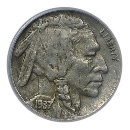 1937-D Buffalo Nickel 5C PCGS VF35 CAC - 3 Legs