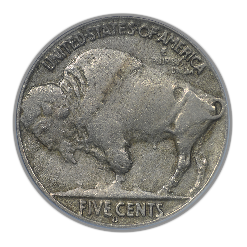 1937-D Buffalo Nickel 5C PCGS VF35 CAC - 3 Legs
