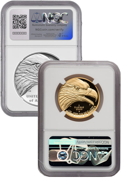 2021-W & 2022-P American Liberty High Relief 2-Coin Set NGC PF70 Harrigal