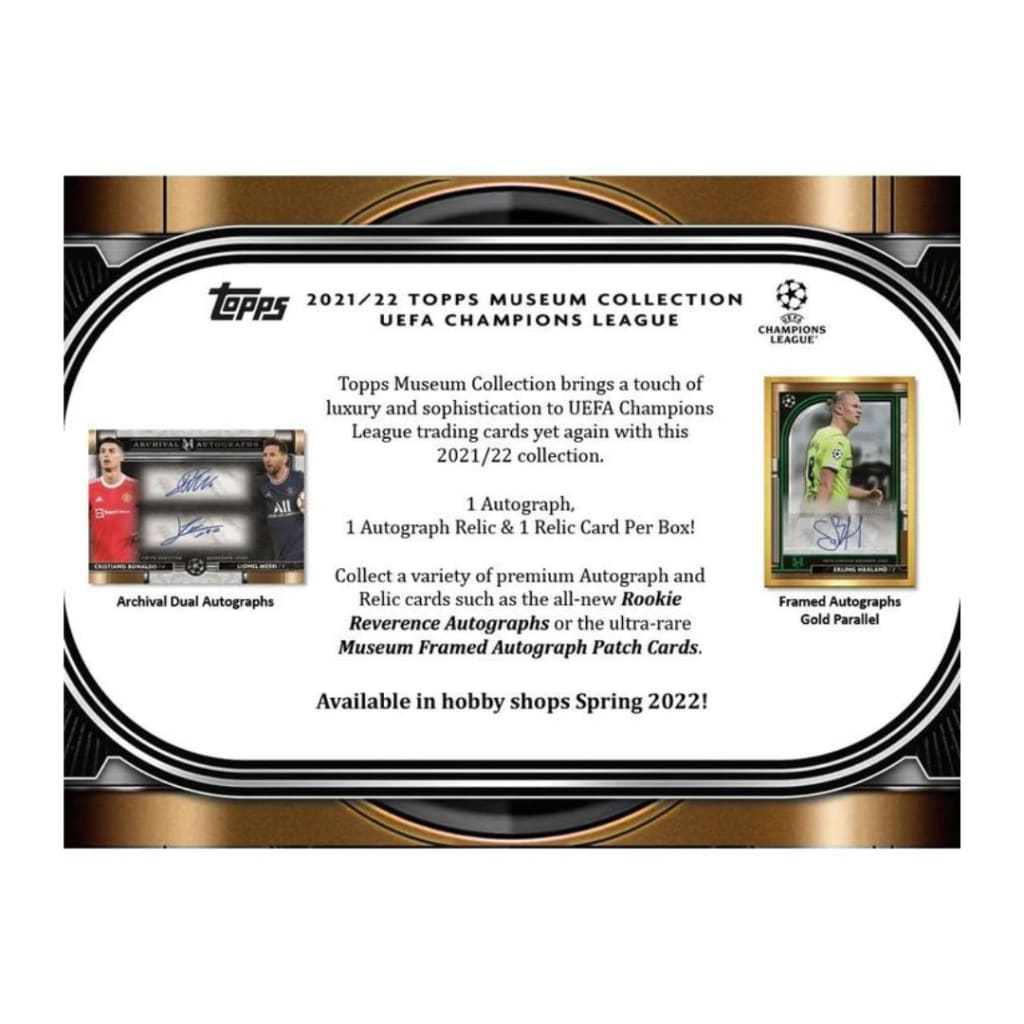 2021-2022 Topps UEFA Champions league Museum Collection Soccer Box (Pre Order)