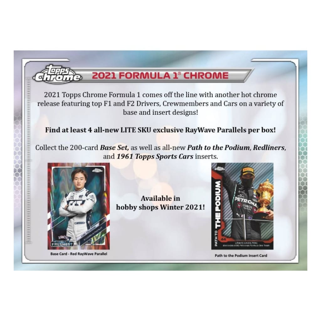 2021 Topps Chrome Formula 1 Racing Lite Box