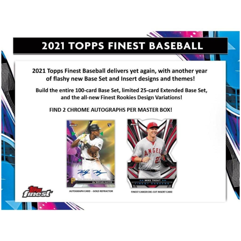 2021 Topps Finest Baseball Hobby Box