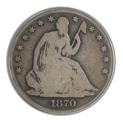 1870-CC Liberty Seated Half Dollar 50C PCGS G04 CAC