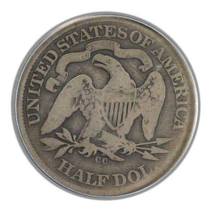 1870-CC Liberty Seated Half Dollar 50C PCGS G04 CAC