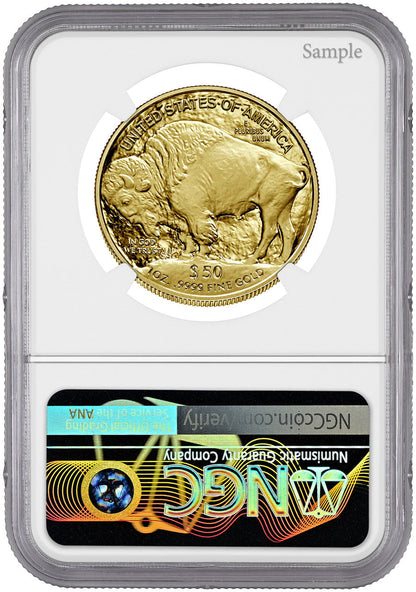 2023-W $50 One Ounce Gold Buffalo First Day of Issue NGC PF70 UCAM