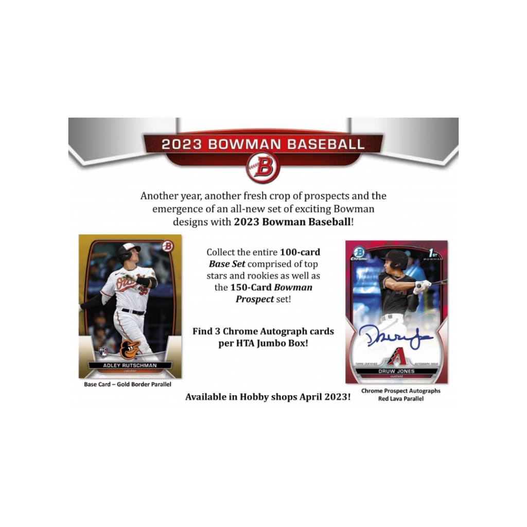 2023 Bowman Baseball Hobby Jumbo Box