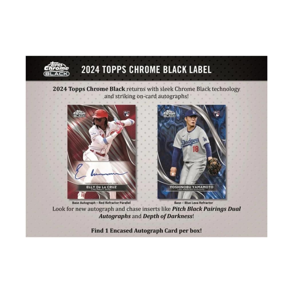 2024 Topps Chrome Black Baseball Hobby Box
