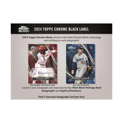 2024 Topps Chrome Black Baseball Hobby Box