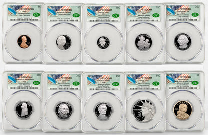 2026-S Semiquincentennial US Mint Proof Set CAC PR70 Advanced Delivery Founders Label