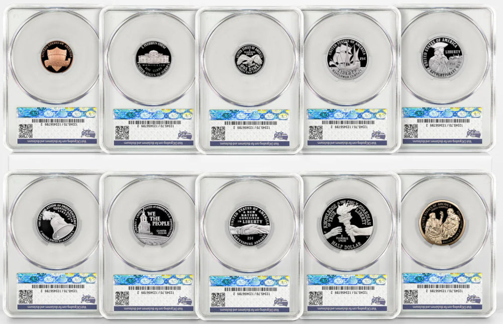 2026-S Semiquincentennial US Mint Proof Set CAC PR70 Advanced Delivery Battlefield 250