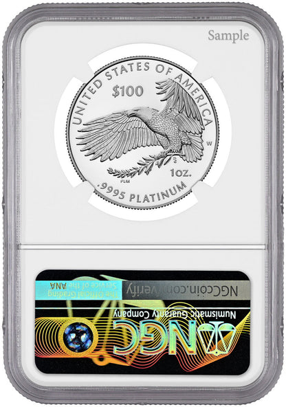 2026-W $100 Platinum Eagle Declaration of Independence Canon FDI NGC PF70