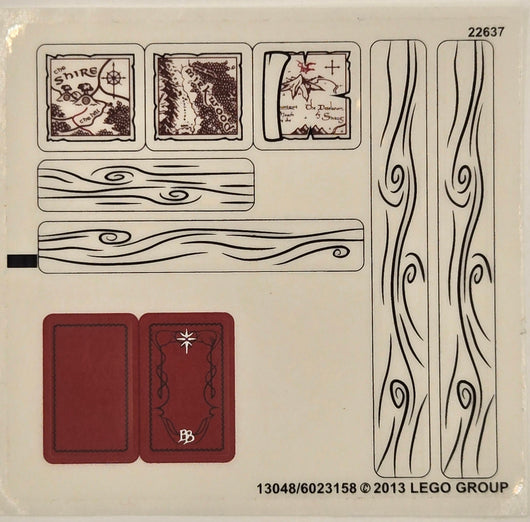 Sticker Sheet for Set An Unexpected Gathering, 79003 - (13048/6023158), Part# 79003stk01