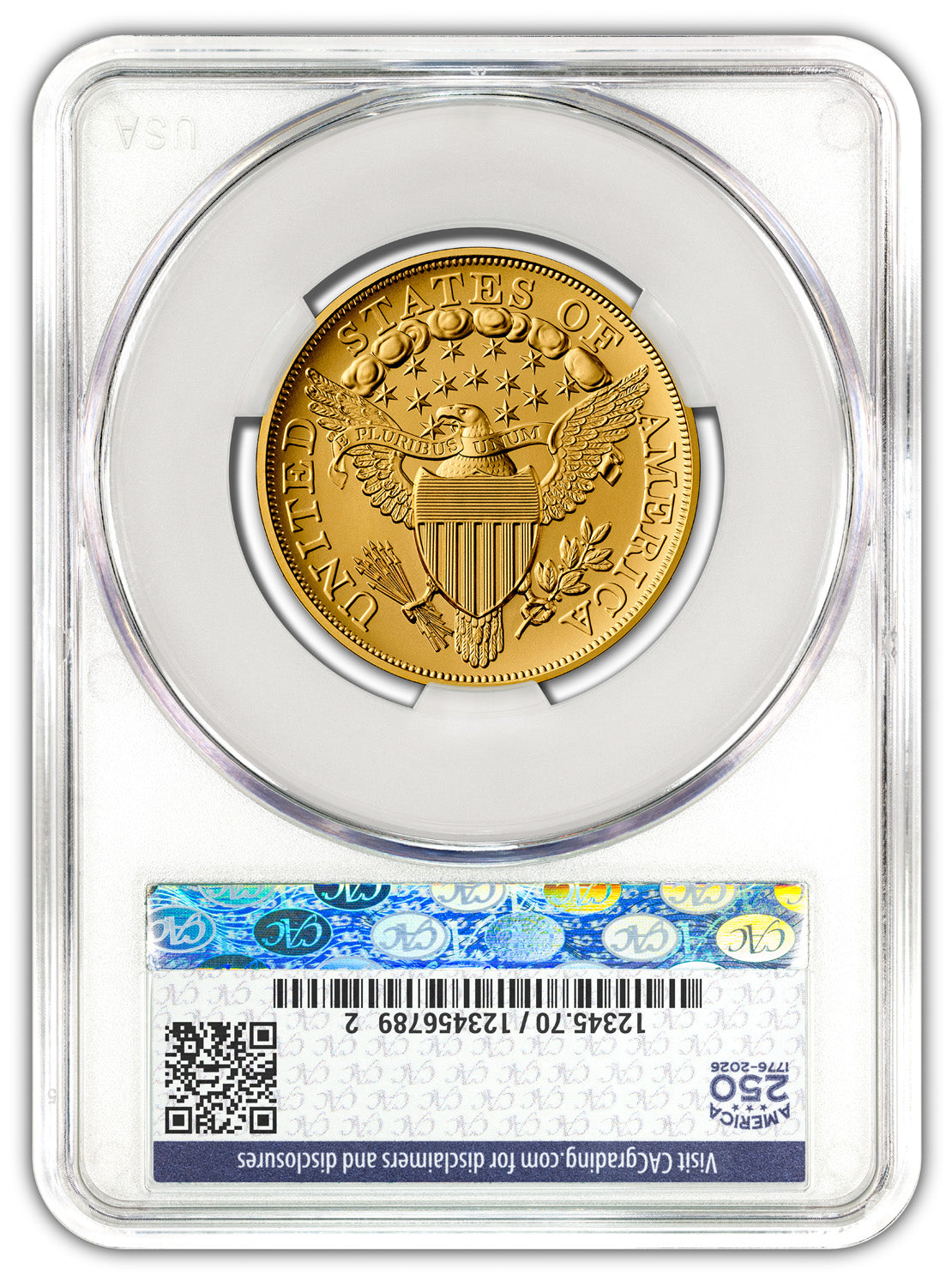 2026 1804 Draped Bust Dollar Gold Coin FDD CAC SP70 Flag