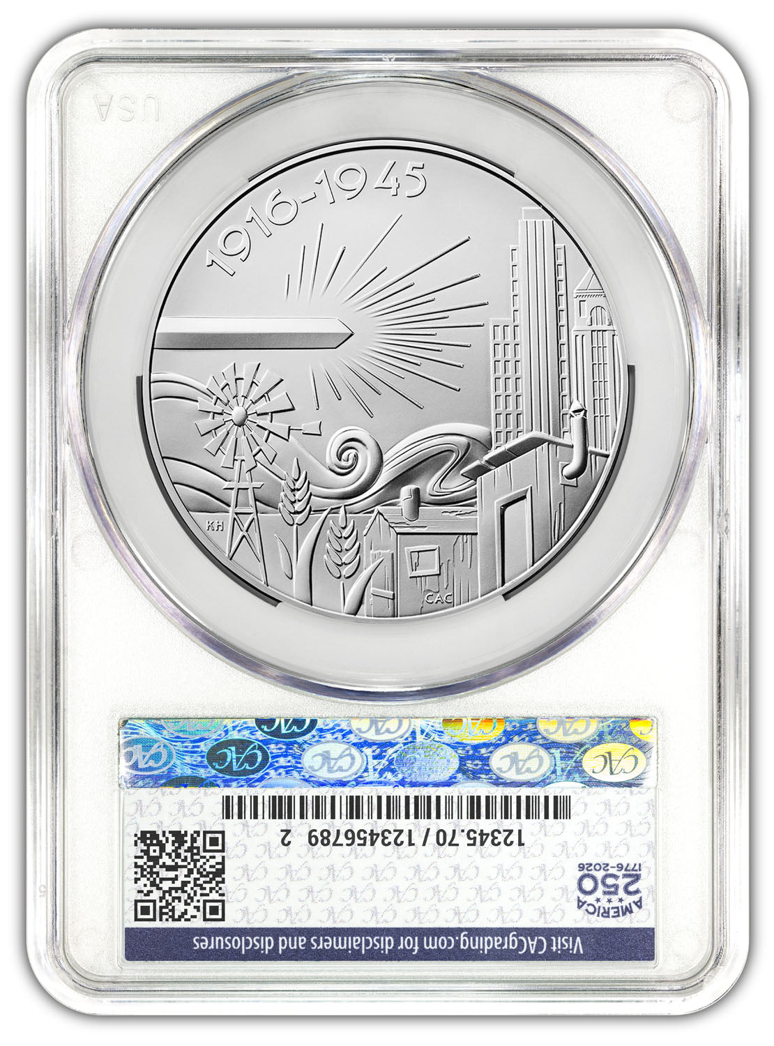 2026 (P) Mercury Silver Medal FDD CAC MS70 250 Battlefield Label