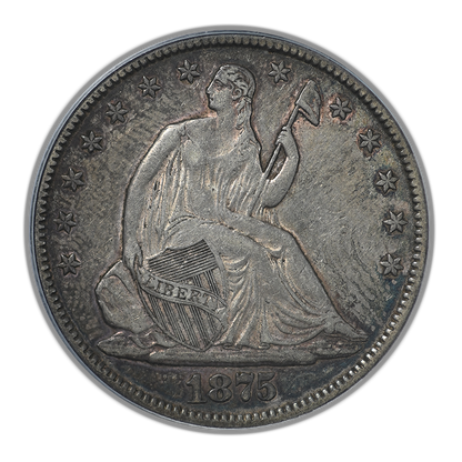 1875-CC Liberty Seated Half Dollar 50C PCGS XF45