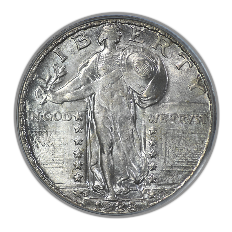 1928-S Standing Liberty Quarter 25C PCGS MS65