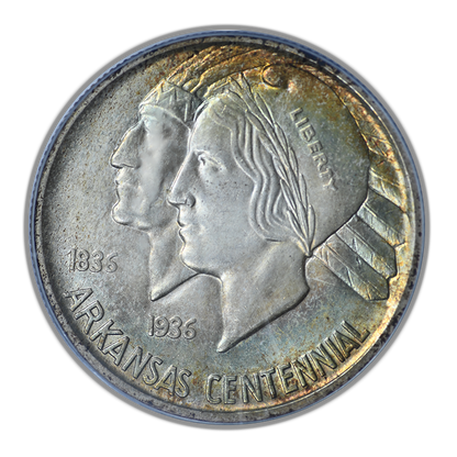 1937-S Arkansas Classic Commemorative Half Dollar 50C PCGS MS65