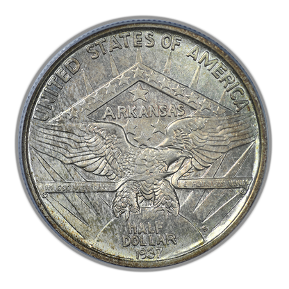 1937-S Arkansas Classic Commemorative Half Dollar 50C PCGS MS65