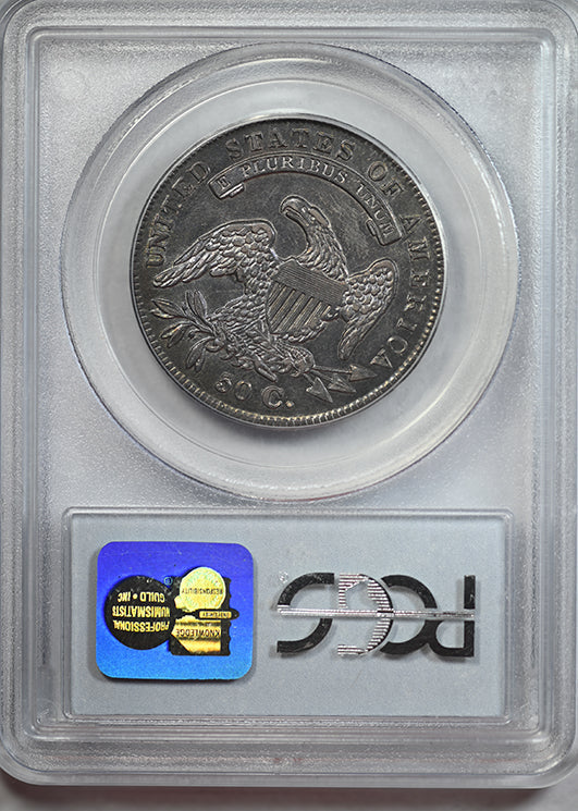 1834 Capped Bust Half Dollar 50C PCGS AU58 - Small Date, Small Letters