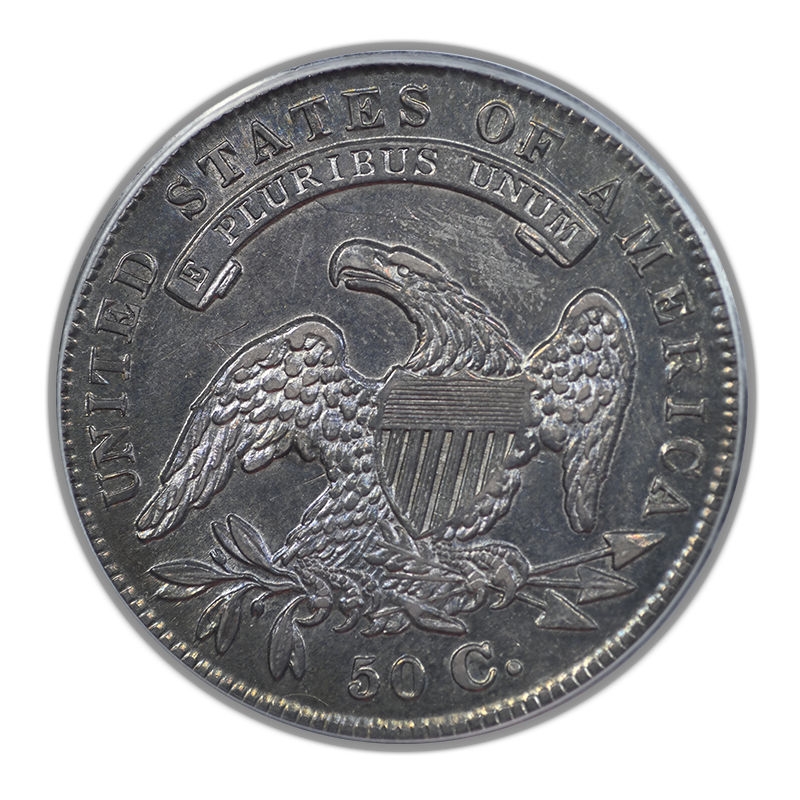 1834 Capped Bust Half Dollar 50C PCGS AU58 - Small Date, Small Letters