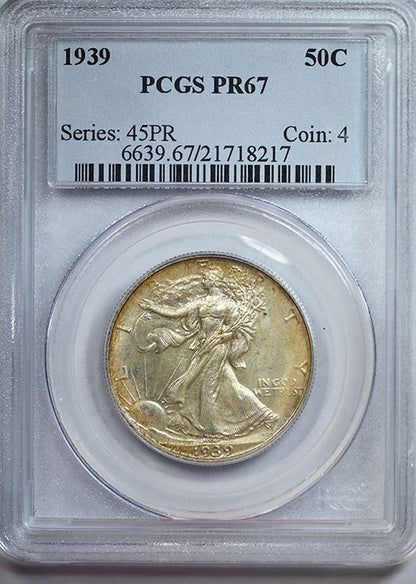 1939 Proof Walking Liberty Half Dollar 50C PCGS PR67