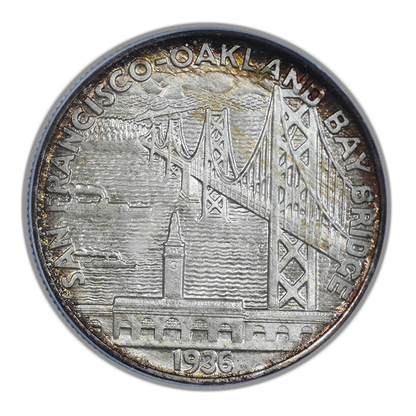 1936-S Bay Bridge Classic Commemorative Half Dollar 50C PCGS MS66