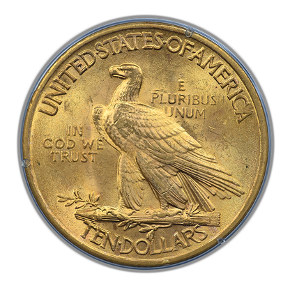 1932 Indian Head Gold Eagle $10 PCGS Rattler MS63