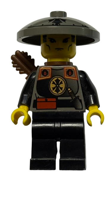 Dragon Fortress Guard - Conical Helmet, Quiver, adv047 - Adventurers Minifigure